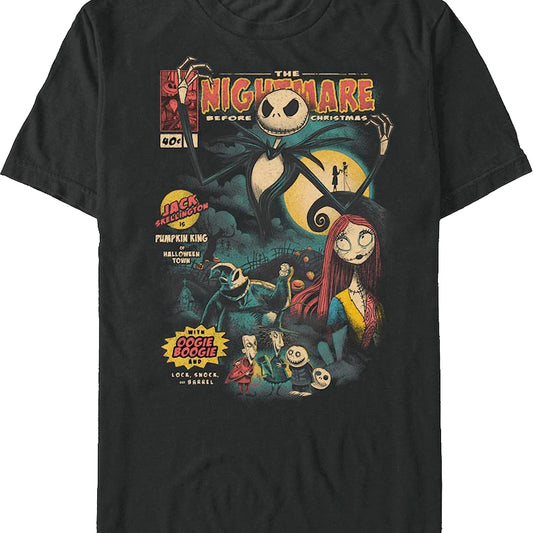 Comic Book Cover Nightmare Before Christmas T-Shirt