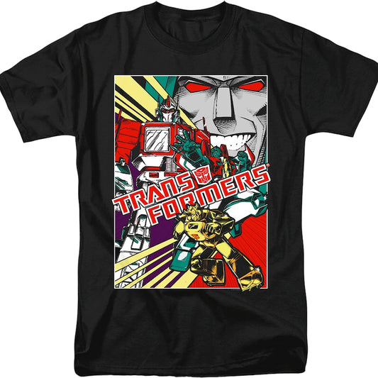 Comic Poster Transformers T-Shirt