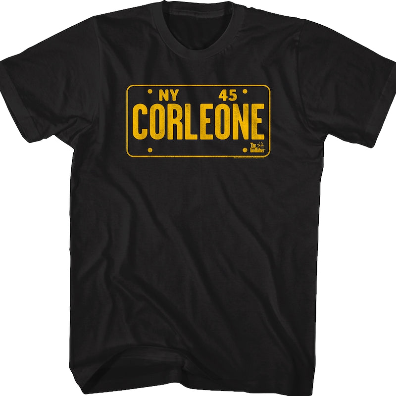 Corleone License Plate Godfather T-Shirt