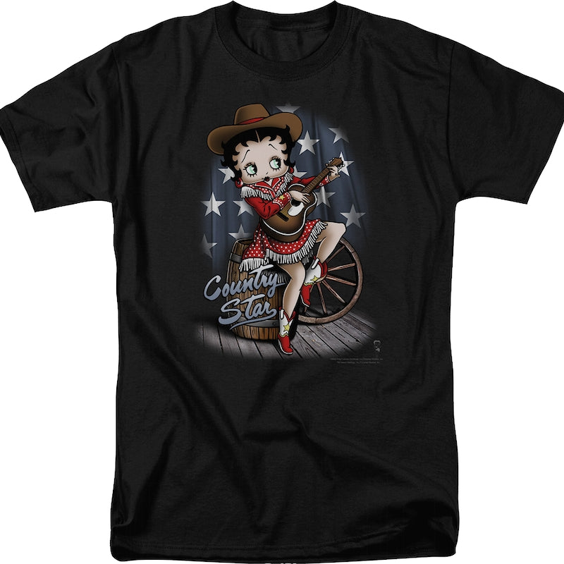 Country Star Betty Boop T-Shirt