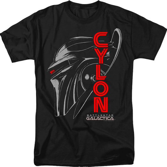 Cylon Head Shot Battlestar Galactica T-Shirt