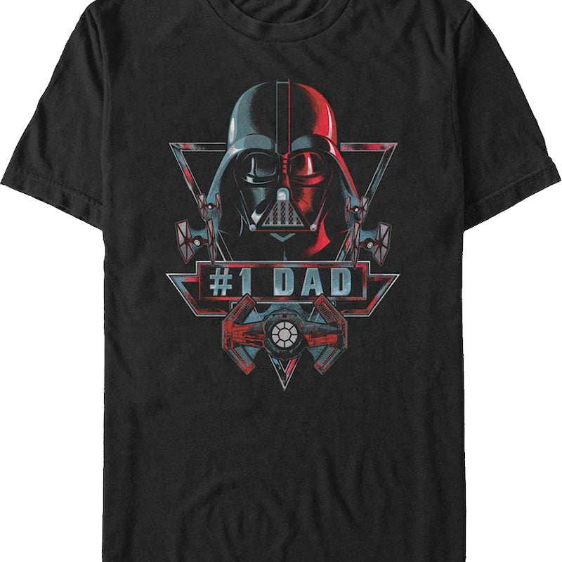 #1 Dad Darth Vader Star Wars T-Shirt