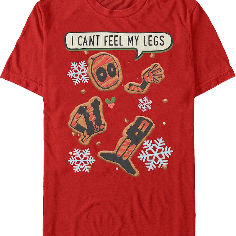 Deadpool Gingerbread Man Marvel Comics T-Shirt