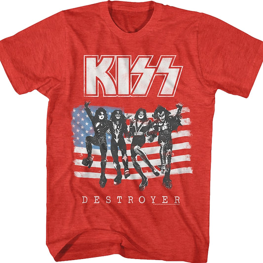 Destroyer Flag KISS T-Shirt