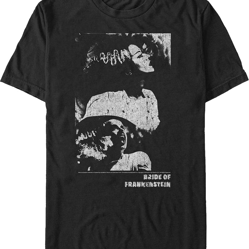 Distressed Bride of Frankenstein T-Shirt