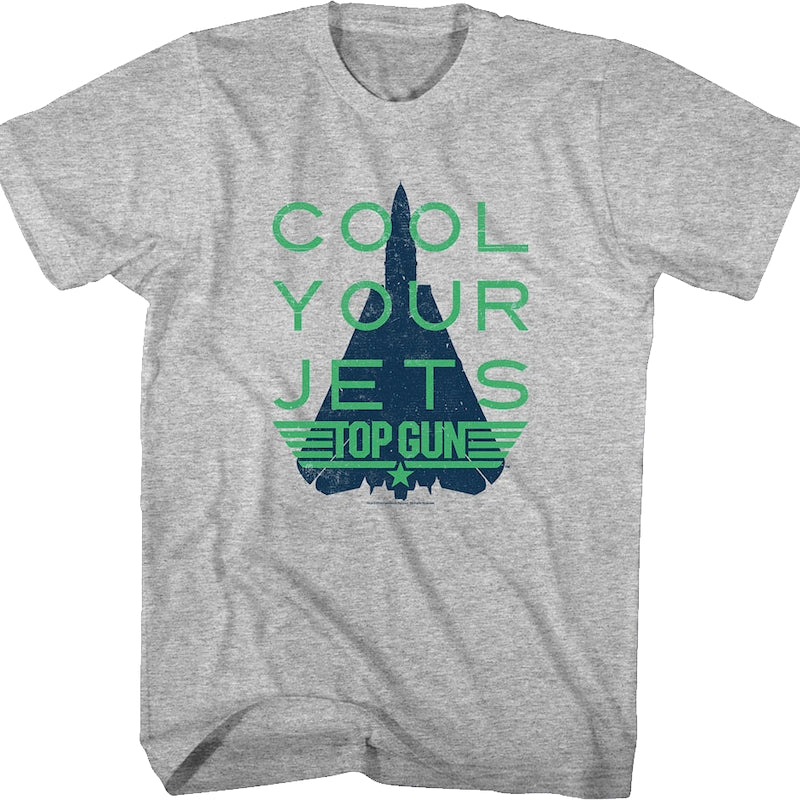 Distressed Cool Your Jets Top Gun T-Shirt