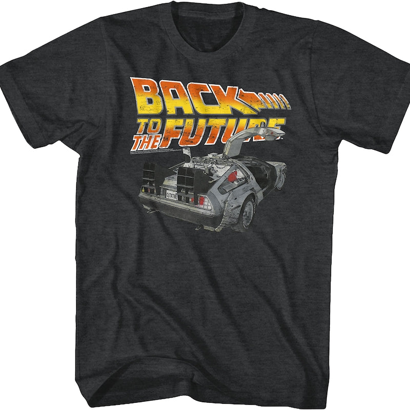 Distressed Delorean Back to the Future T-Shirt
