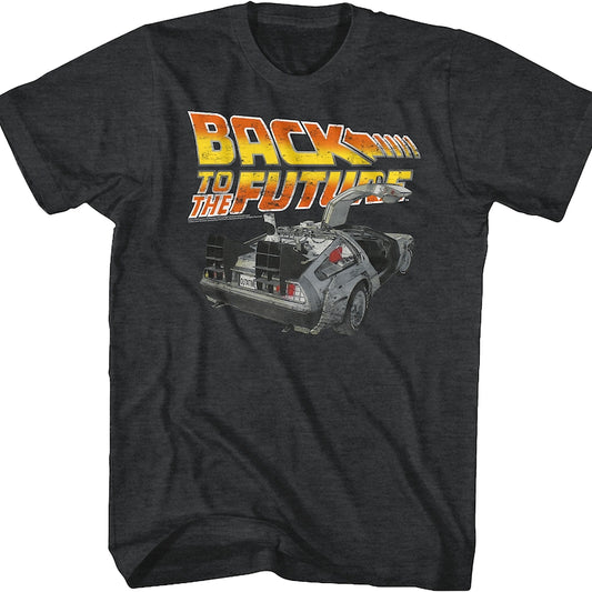 Distressed Delorean Back to the Future T-Shirt