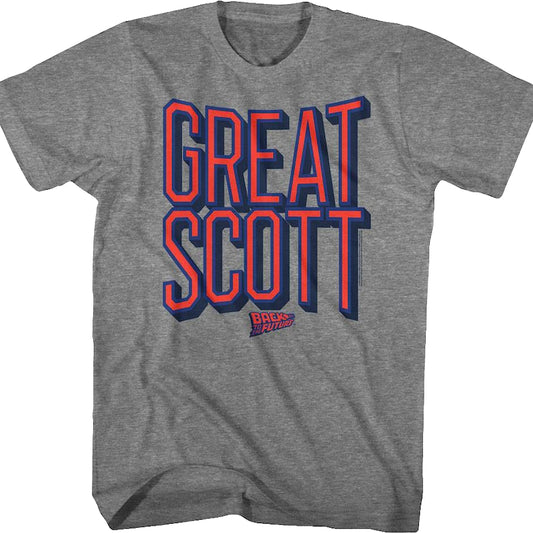 Distressed Great Scott Back To The Future T-Shirt
