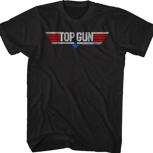 Distressed Logo Top Gun T-Shirt