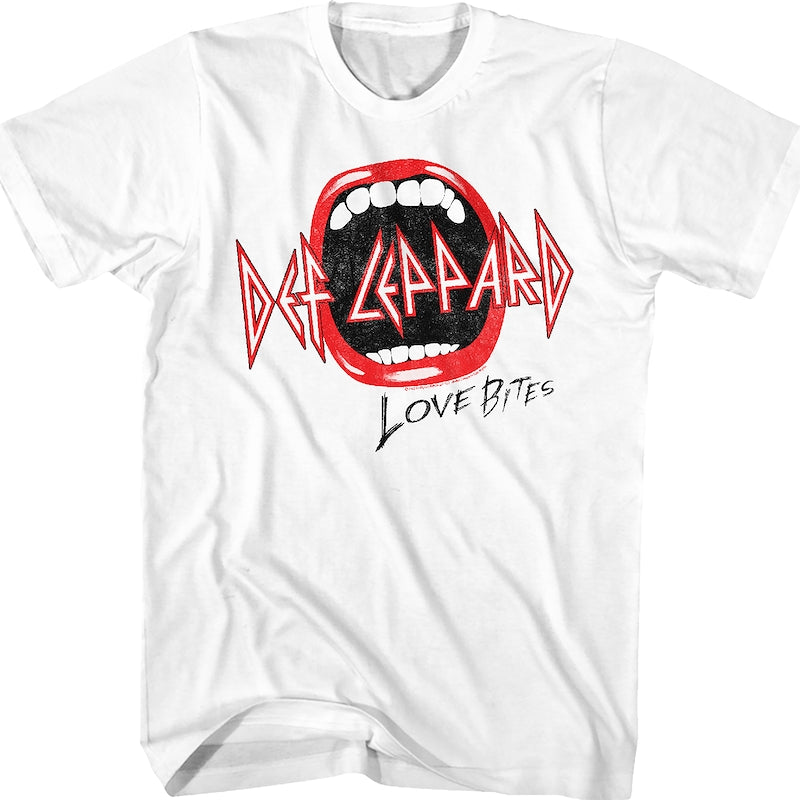 Distressed Love Bites Def Leppard T-Shirt