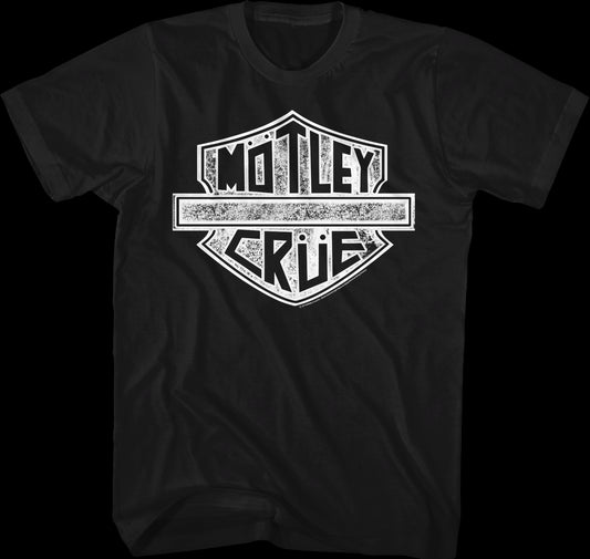 Distressed Motorcycle Logo Motley Crue T-Shirt
