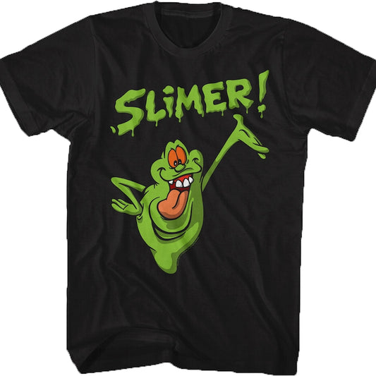 Distressed Slimer Real Ghostbusters T-Shirt