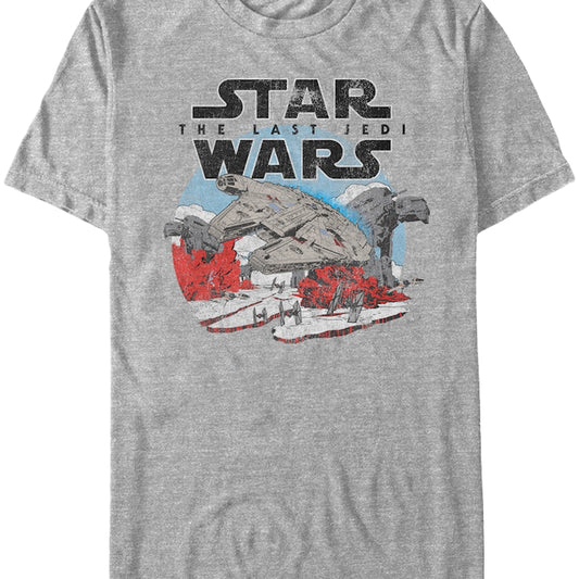 Distressed Star Wars Last Jedi T-Shirt