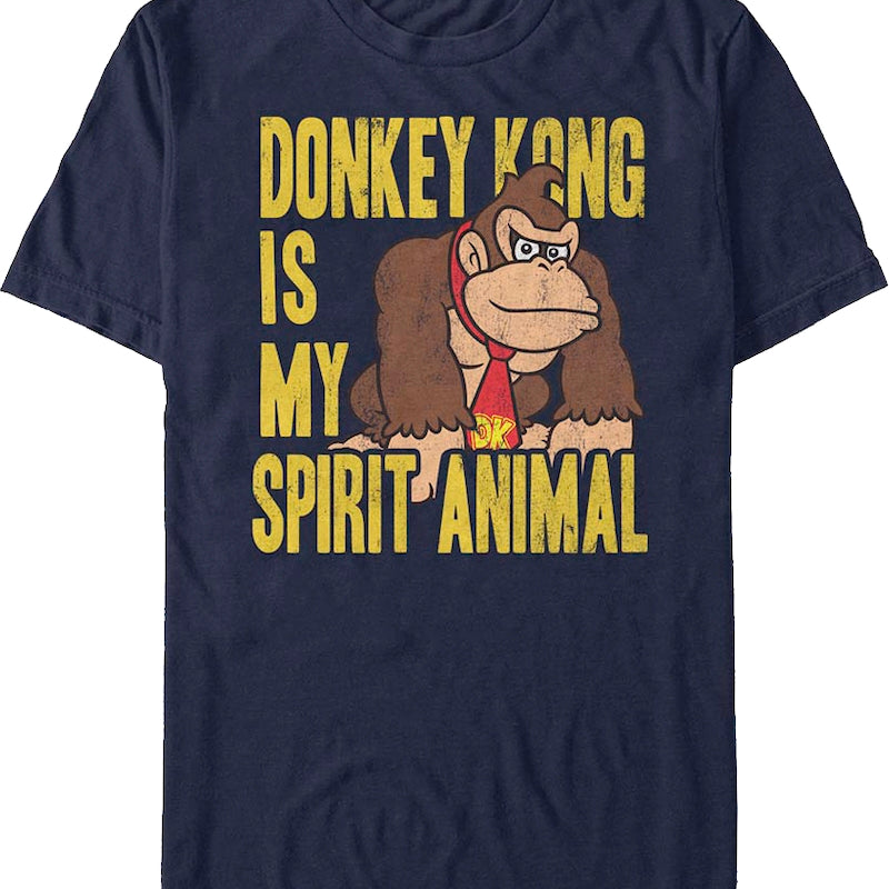 Donkey Kong Is My Spirit Animal Nintendo T-Shirt