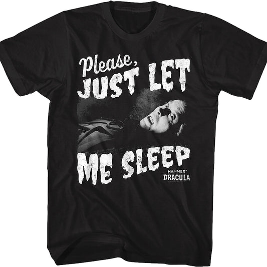 Dracula Please Just Let Me Sleep Hammer Films T-Shirt