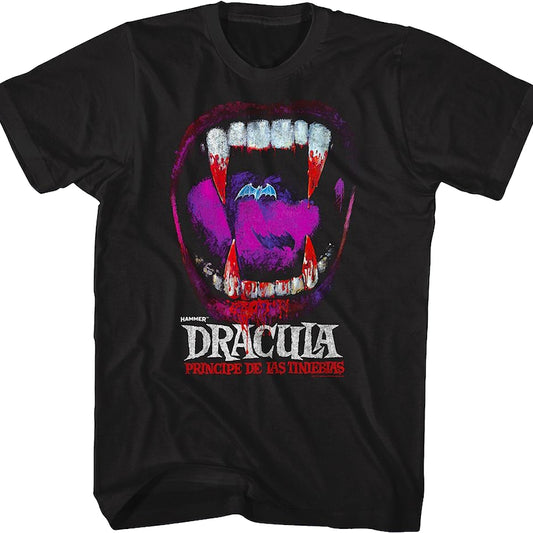Dracula Vampire Teeth Hammer Films T-Shirt