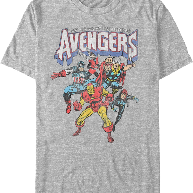 Earth's Mightiest Heroes Avengers Marvel Comics T-Shirt