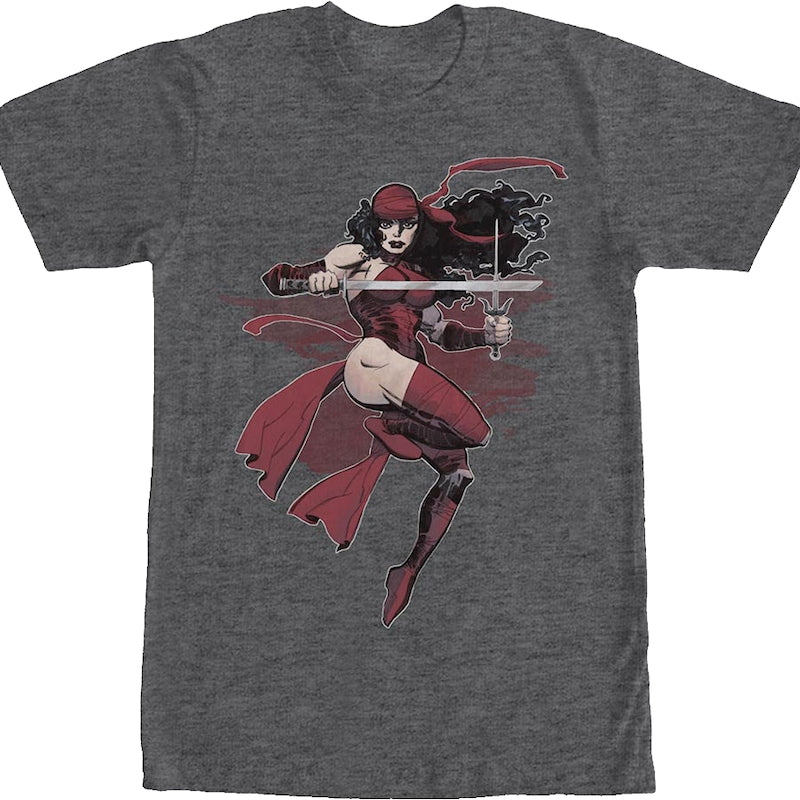 Elektra Action Pose Marvel Comics T-Shirt