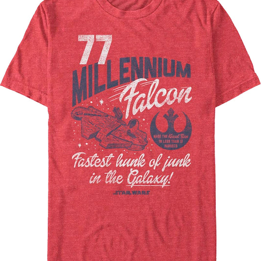 Fastest Hunk Of Junk In The Galaxy Star Wars T-Shirt