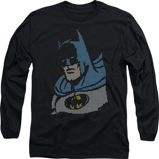 Faux Ugly Sweater Batman Long Sleeve Shirt