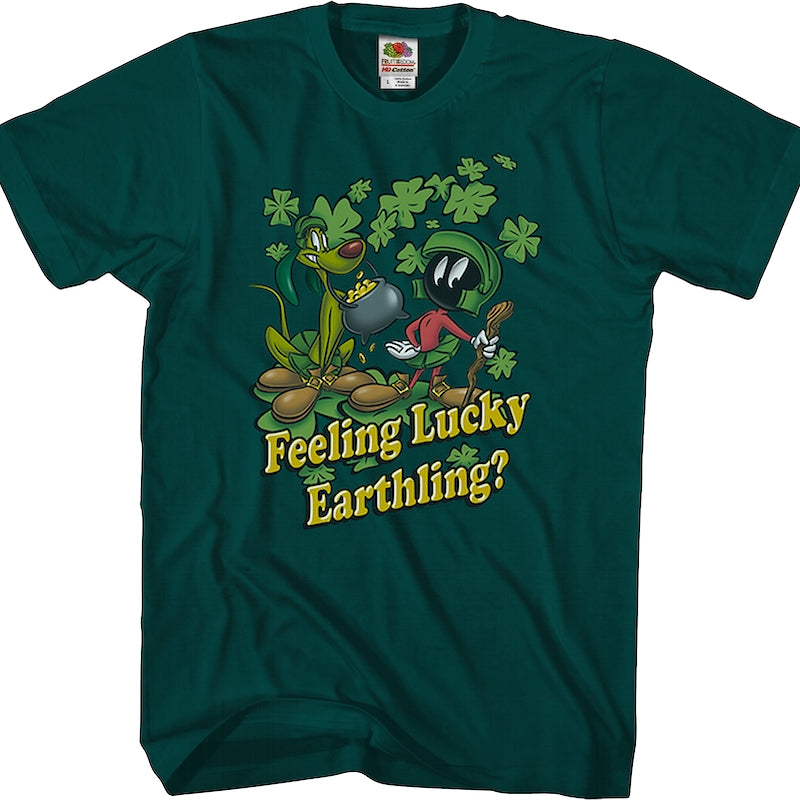 Feeling Lucky Earthling Looney Tunes T-Shirt