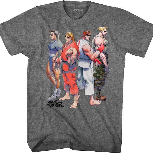 Fighters Lined Up Street Fighter T-Shirt