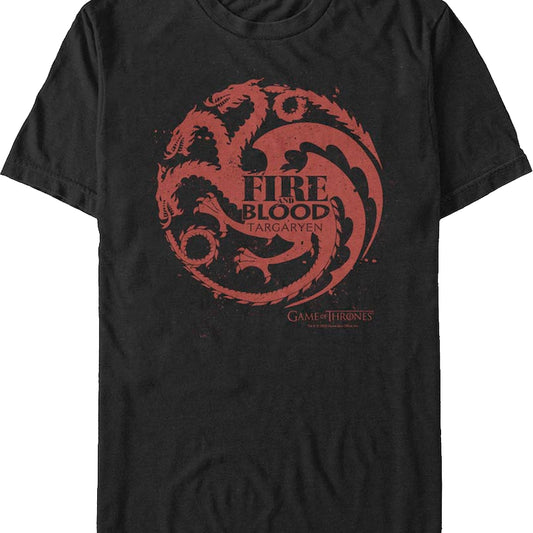 Fire And Blood Game Of Thrones T-Shirt