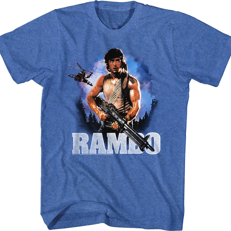 First Blood Retro Poster Rambo T-Shirt