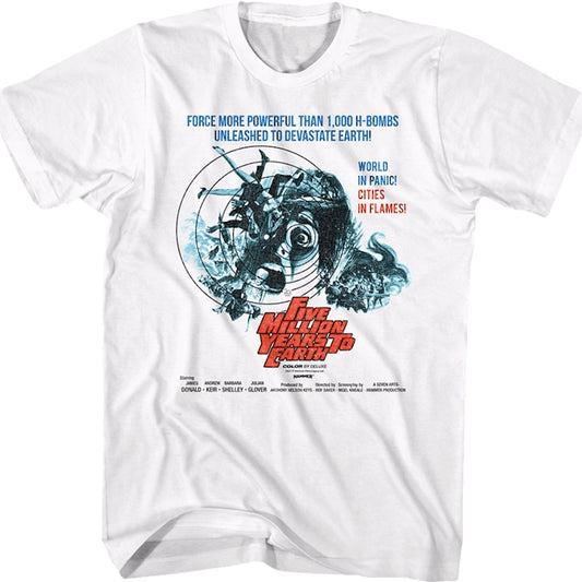 Five Million Years To Earth Hammer Films T-Shirt