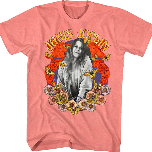 Flower Power Janis Joplin T-Shirt