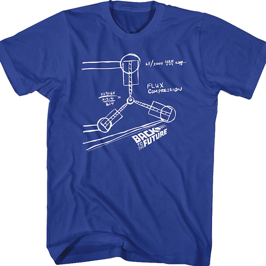 Flux Capacitor Sketch Back To The Future T-Shirt