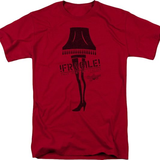 Fragile Leg Lamp Christmas Story T-Shirt