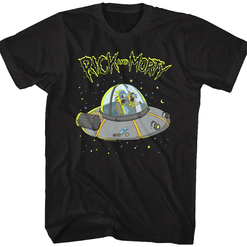 Galaxy Space Cruiser Rick and Morty T-Shirt