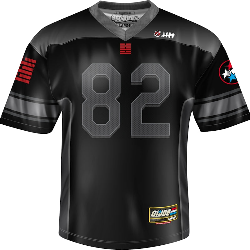 Snake Eyes GI Joe Football Jersey