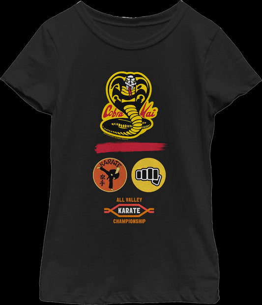 Girls Youth Dojo Logo Cobra Kai Shirt