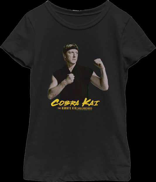 Girls Youth Johnny Lawrence Cobra Kai Shirt