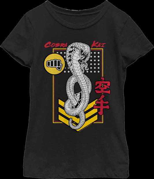 Girls Youth Patch Cobra Kai Shirt