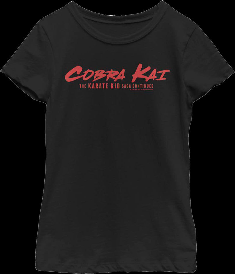 Girls Youth Saga Continues Cobra Kai Shirt
