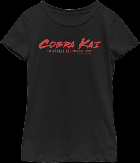 Girls Youth Saga Continues Cobra Kai Shirt