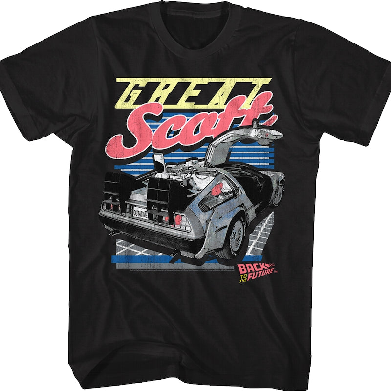 Great Scott DeLorean Back To The Future T-Shirt