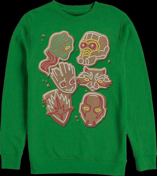 Guardians Of The Galaxy Christmas Cookies Marvel Comics Sweatshirt