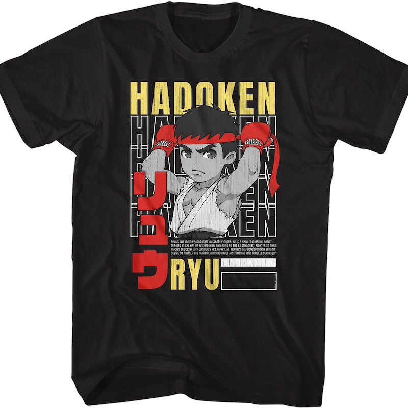 Hadoken Ryu Street Fighter T-Shirt