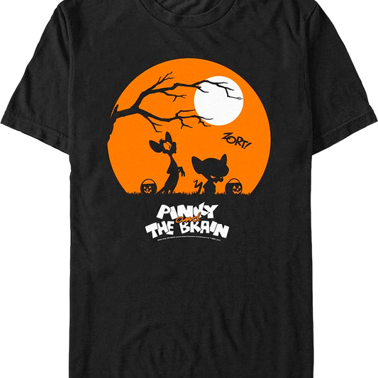 Halloween Silhouettes Pinky and the Brain T-Shirt