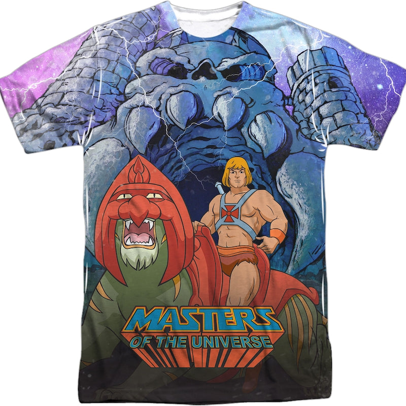 He-Man and Battle Cat Masters of the Universe T-Shirt