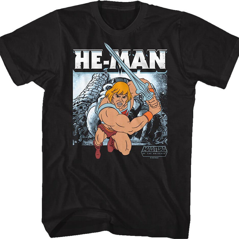 He-Man Castle Grayskull Action Pose Masters of the Universe T-Shirt