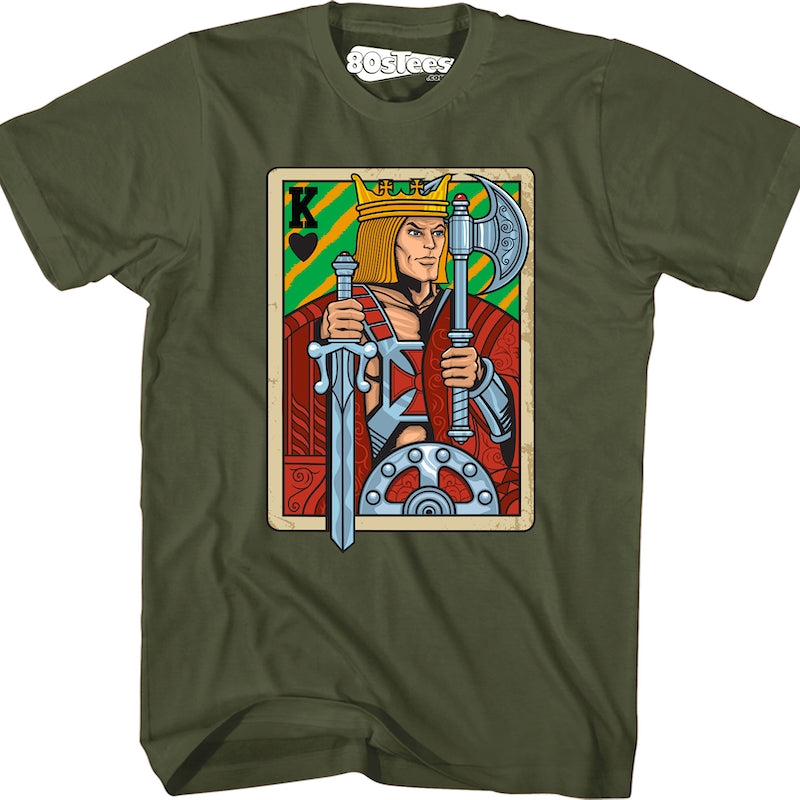 He-Man King Adam Playing Card T-Shirt