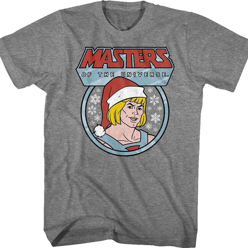 He-Man Santa Claus Hat Masters of the Universe T-Shirt