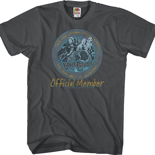 He-Man Woman Haters Club Official Member Little Rascals T-Shirt