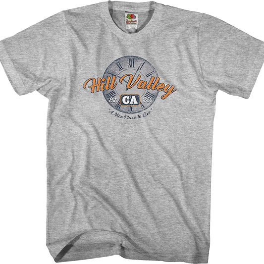 Hill Valley A Nice Place To Live Back To The Future T-Shirt